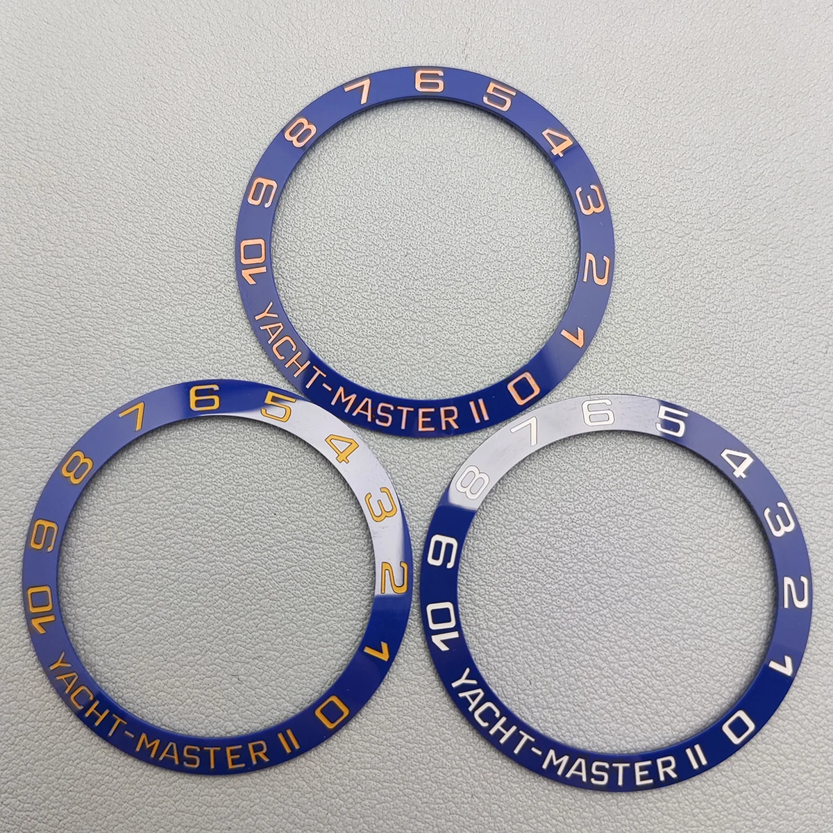 38mm/40mm/42mm Watch bezel YACHT-MASTER II SUB Blue Ceramic Watch Bezel Replacement Parts Accessories