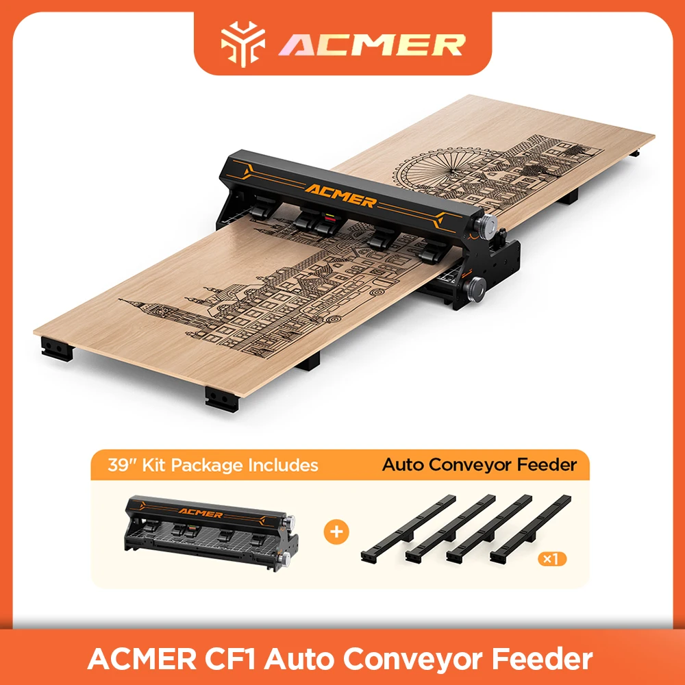 

ACMER CF1 Automatic Feeder Suitable For ACMER P1 S Pro/P2/P3 And Other Laser Engraving Machines Multi-guide Design