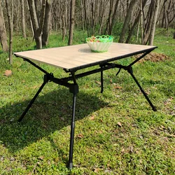 Camping Folding Table Portable Table Aluminum Alloy Folding Table Picnic Barbecue I-shaped Table Picnic BBQ Retractable Travel