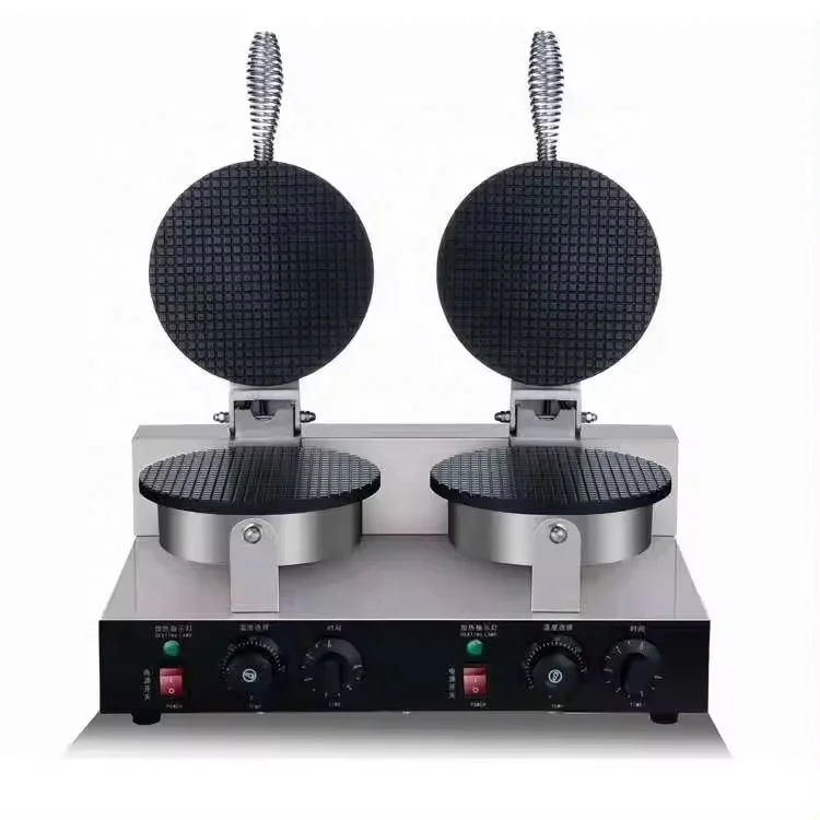 Double layer scone machine Commercial electric stainless steel waffle machine