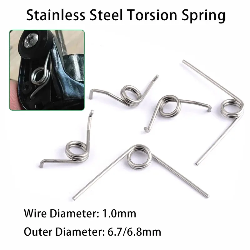

Stainless Steel Torsion Spring 90 Degrees Precise Spinning Wheel Drip Wheel Spring Parts Wire Diameter 1.0Mm Outer Diameter6.7mm