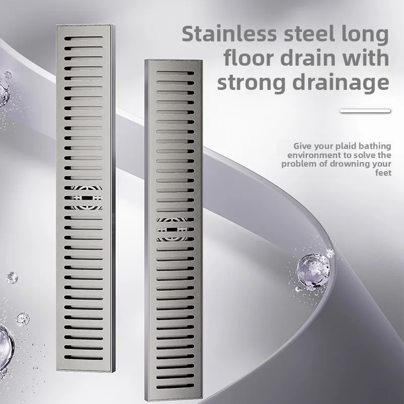 الطراز الحديث الفولاذ المقاوم للصدأ 304 الطابق استنزاف مستطيل الخيزران للفيلا فندق الحمام مخصص الرسم حجم الحل الهندسي