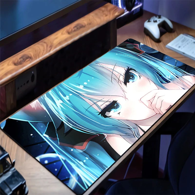 

Anime H-hatsune Miku Mouse Pad Gamer Keyboard Pad Desk Mouse Mat Carpet Rubber Tapis Souris Gaming Notbook PC Exquisite Mousepad