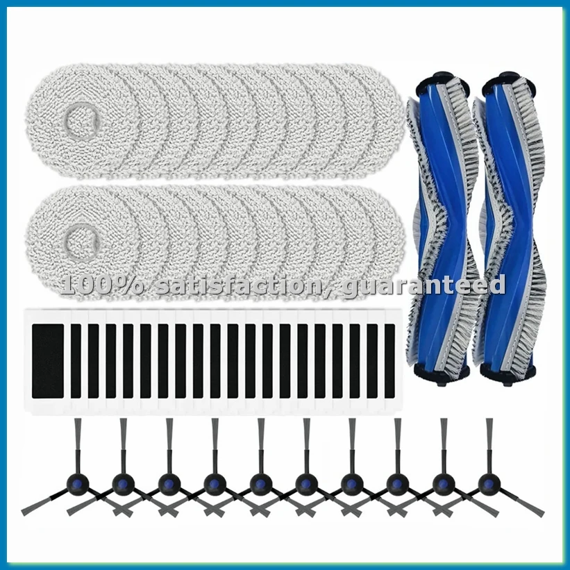

For DEBOT T30S COMBO Robot Vacuum Cleaner Main Side Brush Hepa Filter Mop Cloth Replacement Spare Parts-A73M