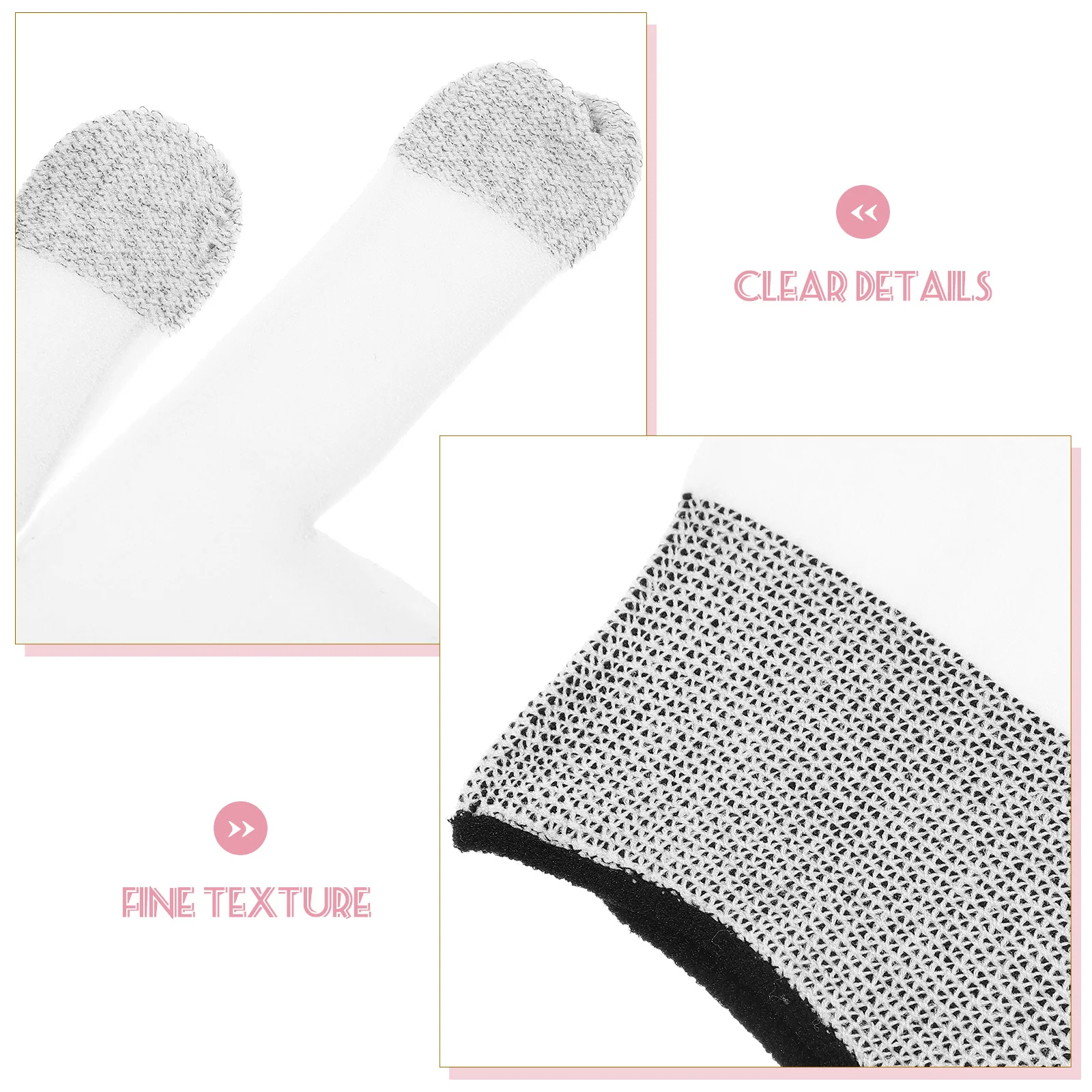 

1Pair Lightweight Mobile Gaming Finger Gloves Anti-Sweat Breathable Elastic Finger Sleeves for Game Gaming Gloves