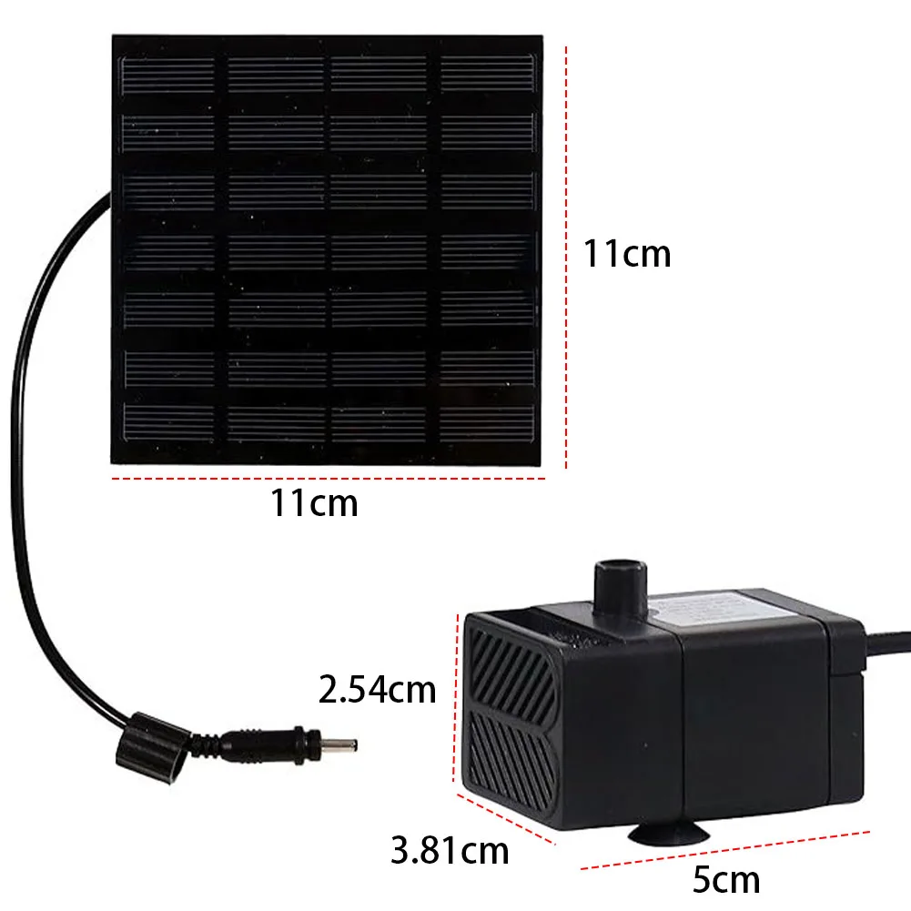 1,4 Вт насос для фонтана на солнечной энергии с 7 насадками DIY фонтан для воды садовый водопад фонтан комплект комплект солнечных панелей для птичьей ванны