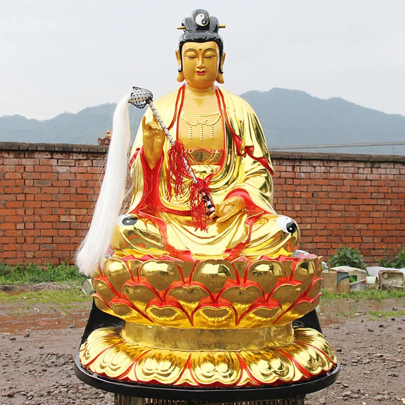 Cihang Taoist Statue New Twelve Golden Fairy Female Real Resin Fiberglass Buddha Statue Buddha Utensils Cihang Fairy Statue