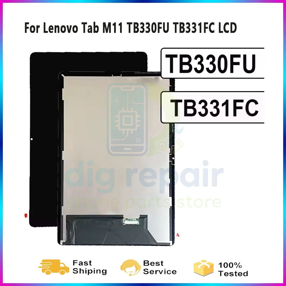 11 inch LCD For Lenovo Tab M11 TB330FU TB331FC Xiaoxin Pad 2024 Tablet LCD Display Touch Screen Panel Sensor Digitizer
