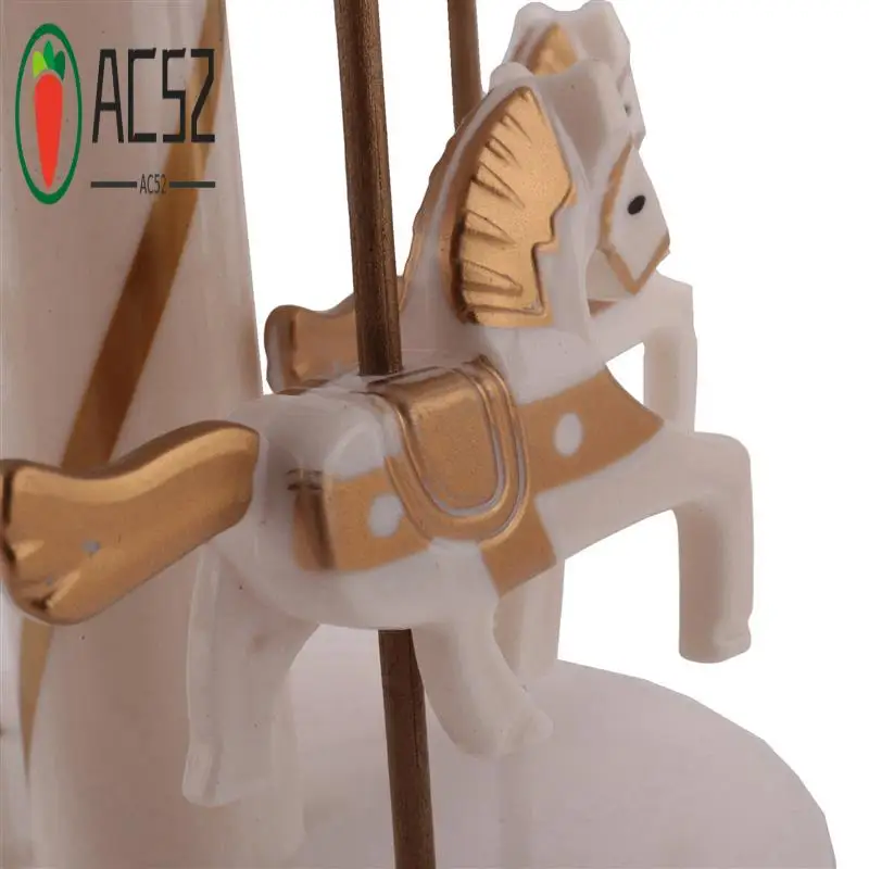

AC52-2X Music Box Merry Go Round Music Box Room Decorations Rotatable Wind Up Music Box Best Gifts Gift For Boys Girls D