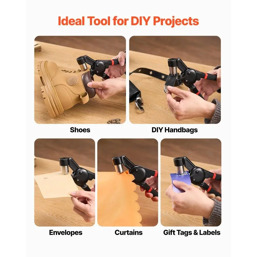 Ojales de metal 500 piezas 1/4 pulgadas oro plata juego para manualidades proyectos de costura decoraciones DIY