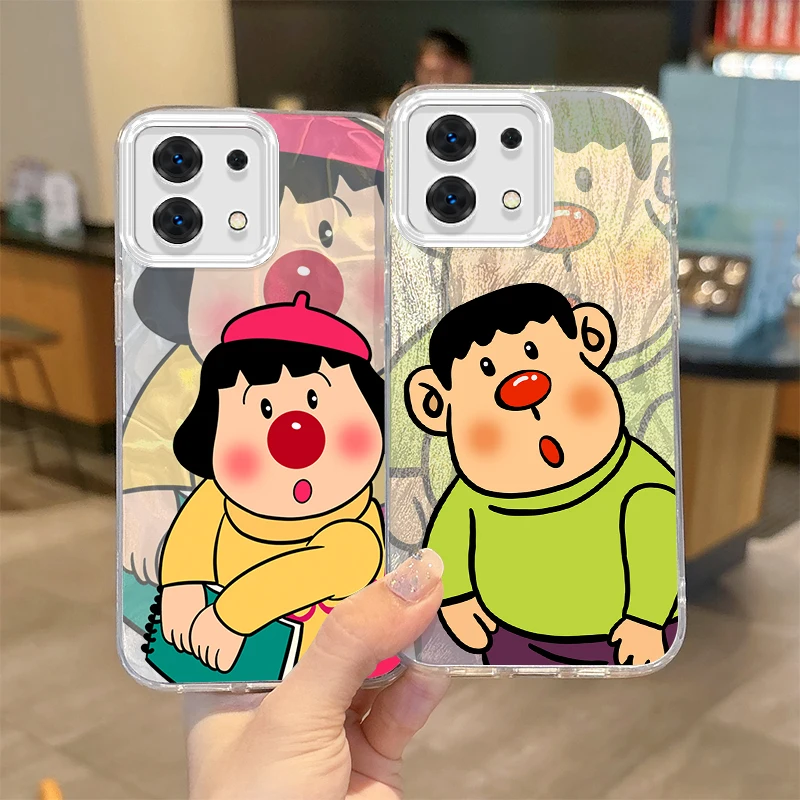 Adorkable Doraemon Big G Fat Girl Phone Case For Redmi Note13 12 11 10 9 ProPlus 14C 13C 12C 10C 9C A3 A2 A1 Hard Gradient Cover