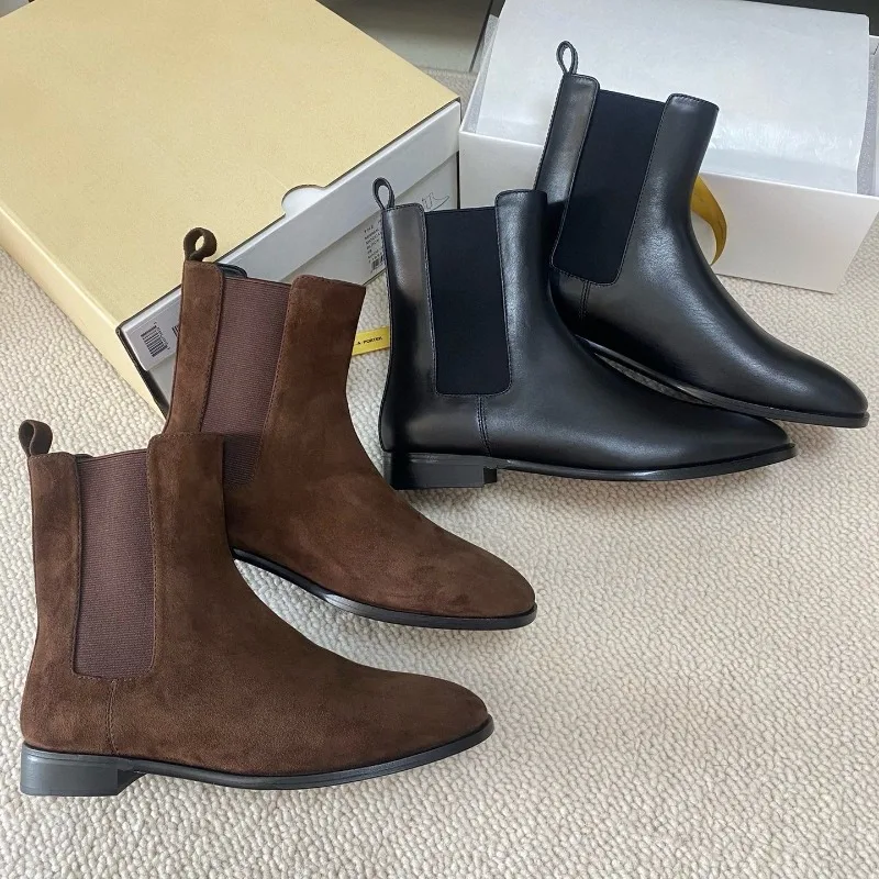 High Quality Custom Italian Imported Calfskin Classic Chelsea Boots