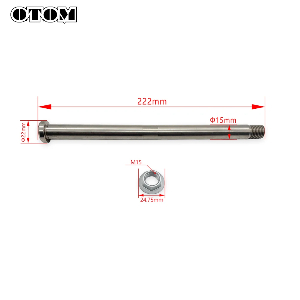 OTOM Motocross Swing ARM Axle With Nut Screw 2013-2024 For KTM SX 85 HUSQVARNA TC GASGAS MC 85 Off-road Dirt Bikes Accessories