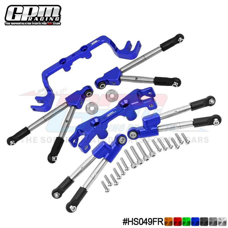 

ALUMINUM FRONT&REAR TIE RODS WITH STABILIZER FOR 1/10 4WD HOSS 4X4 VXL 3S-90076-4