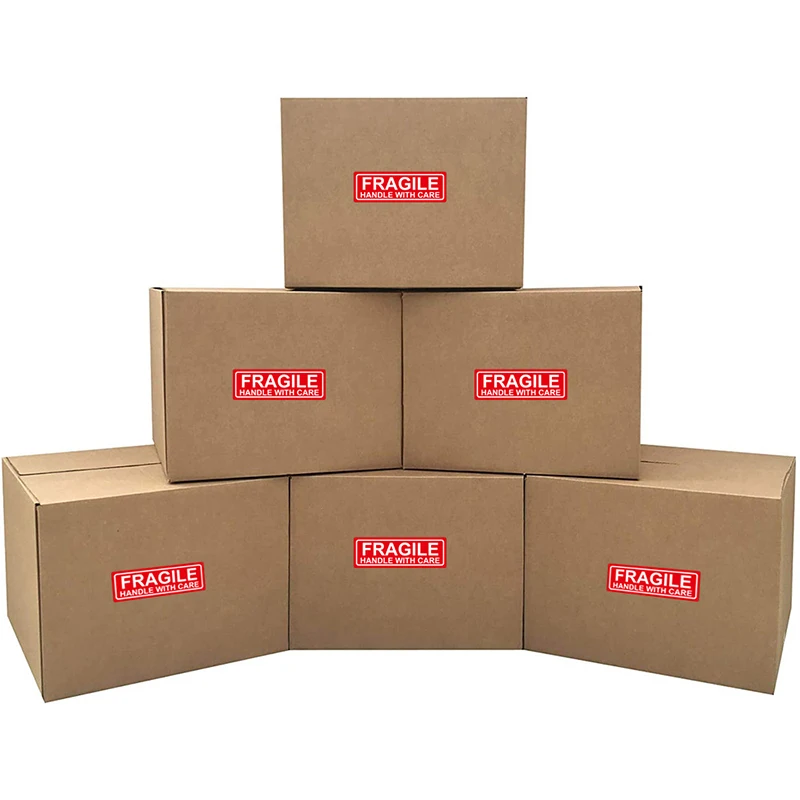 【New】500PCS Fragile Stickers The Goods Please Handle With Care Warning Labels DIY Supplies