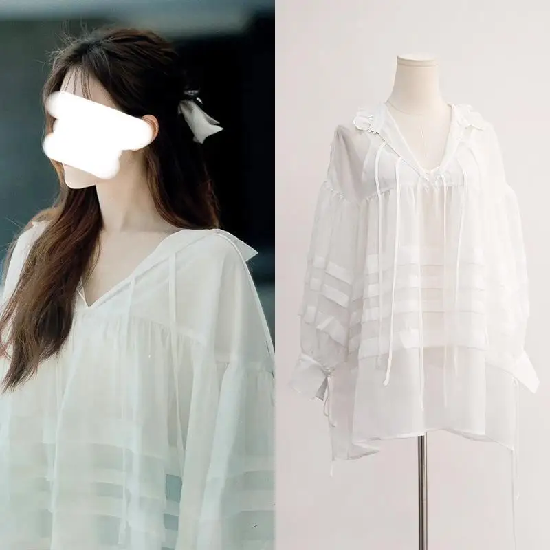 

Шикарный тонкий женский свободный модный возрастной топ Cleanfit Sle Lantern Sve Cotton Long Sve Pure Color