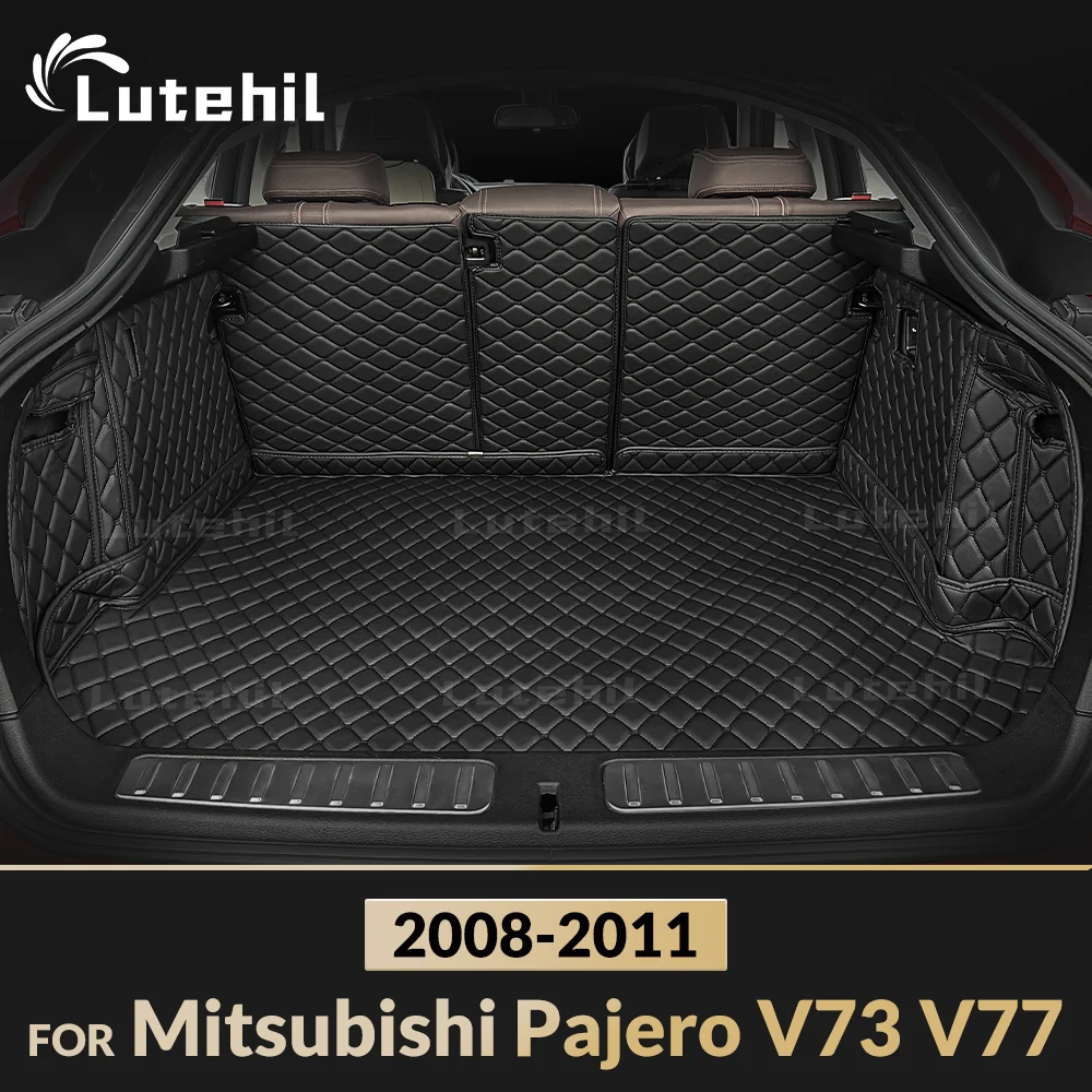 

Для Mitsubishi Pajero V73 (V77) 2008-2011 10 09, коврик для багажника с полным покрытием, чехол для багажника автомобиля, подкладка для багажника, аксессуары для интерьера