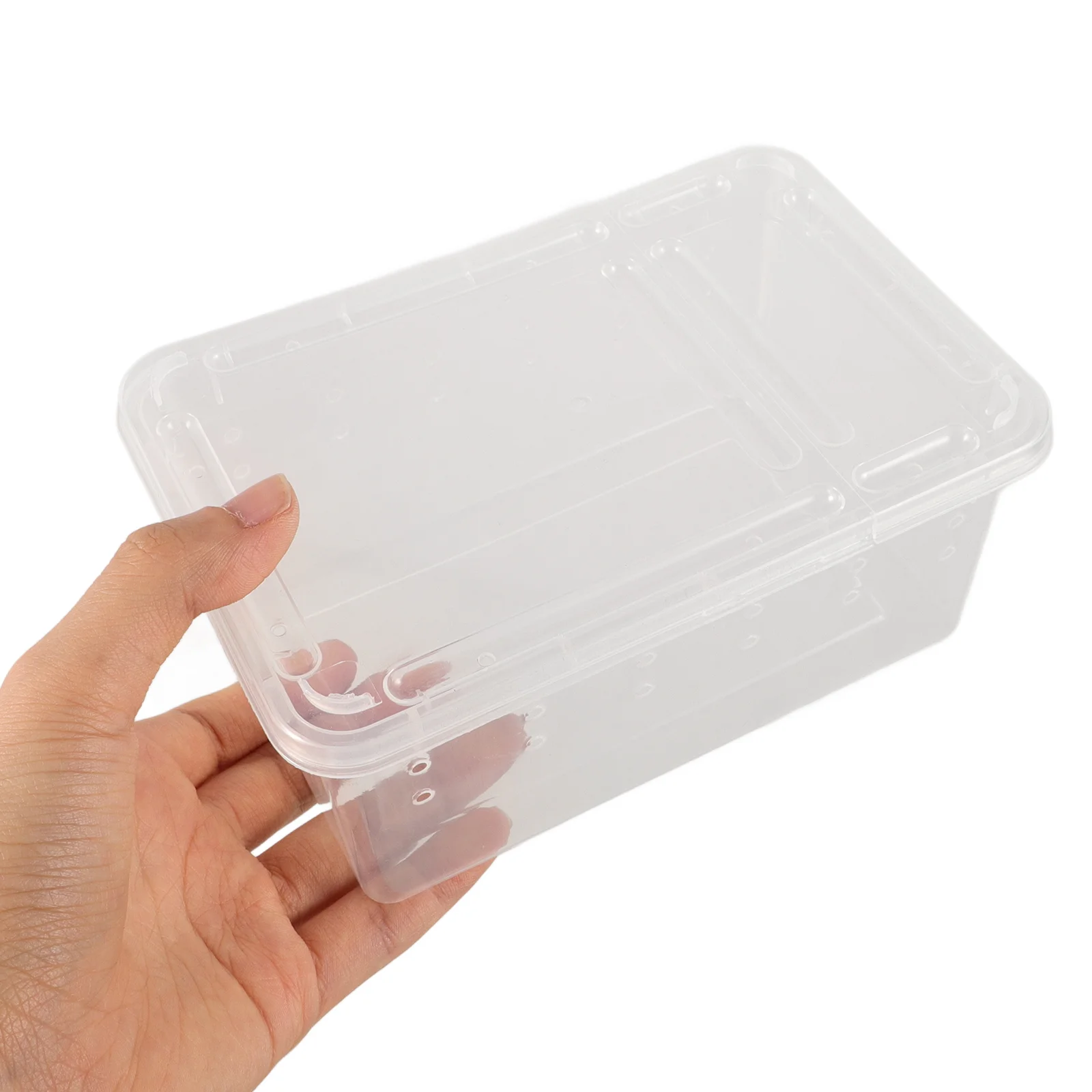 صندوق تغذية الزواحف تررم أكريليك للزواحف الصغيرة تربية العنكبوت السحلية السلاحف الضفدع الذرة الأفعى الموئل الحاويات #3