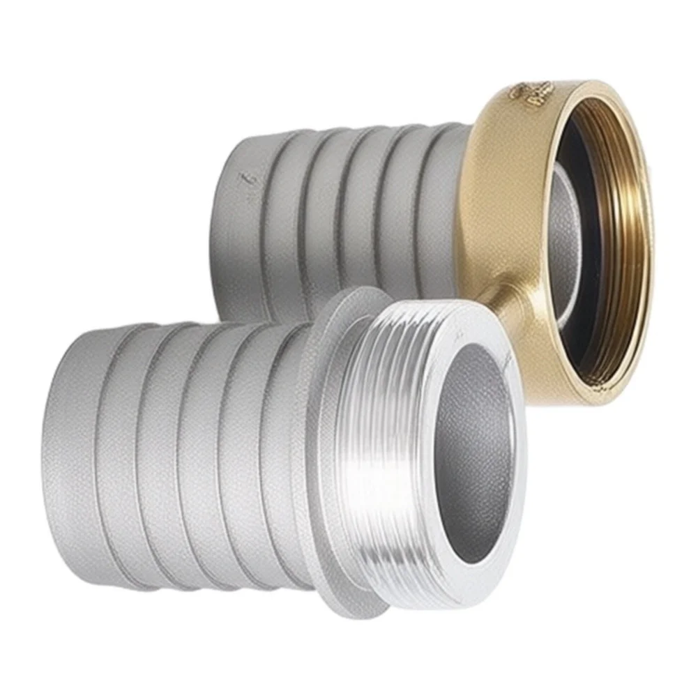 3 Inch Rotating Nut Accessory Set Aluminum Construction with Brass Swivel Nut for Durable Connection in Fluid Handling Systems