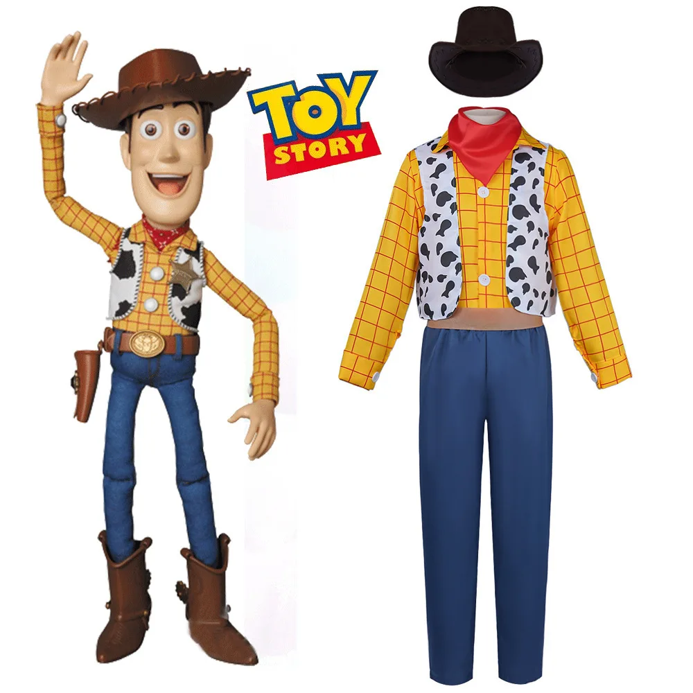 

Woody Cos Costume Toy Story Cosplay Costume Halloween Role Play Wholesale Costume Cross-border New Products