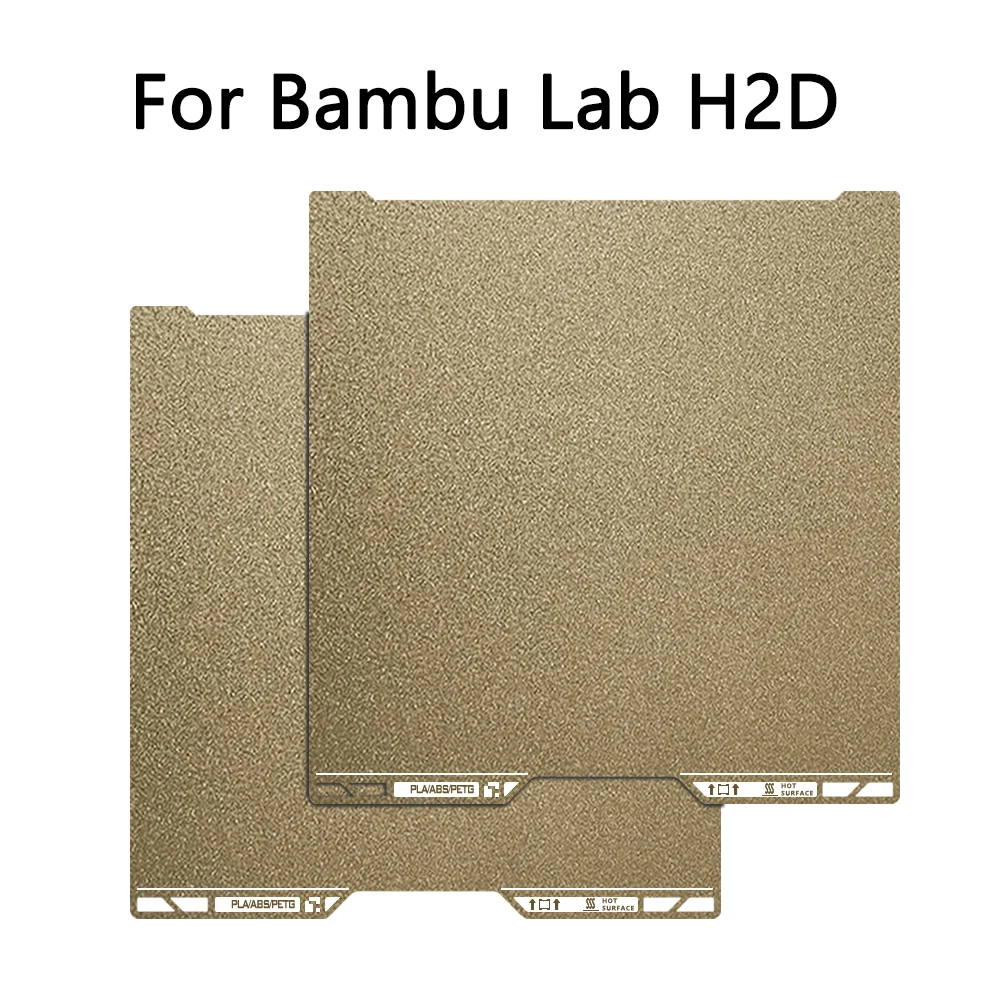 

For Bambu lab H2D Build Plate Textured PEI Double 350x320 Heated Bed 3D printer accessories