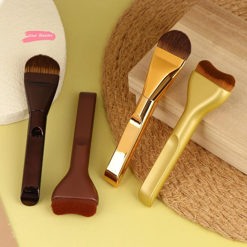 Juego de brochas de maquillaje para base ultrafina, 1/2 Uds., brocha superior para máscara, crema líquida, cosméticos, herramienta de belleza Premium, regalo