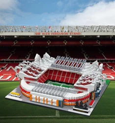 Creative Old Trafford Stadium Micro Diamond Block England Manchesters Football Field Model Brick Toys Nanobricks Collection