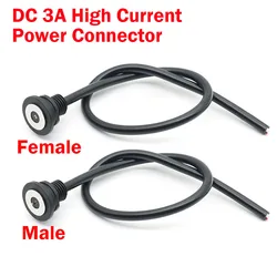 1pcs 2Pin DC 12V 3A Magnet Spring-Loaded Pogo Pin Connector Fast Charging Magnetic Connectors With 22AWG Cable Cord