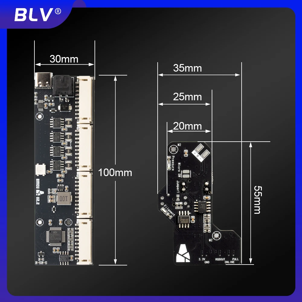 BLV®Board Kit for BMCU 370X Open Source AMS MMU Solutions Bambu Lab AMS Lite 370 130 BMCU370 AMS LITE