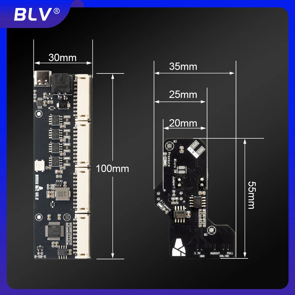 BLV®Board Kit for BMCU 370X Open Source AMS MMU Solutions Bambu
