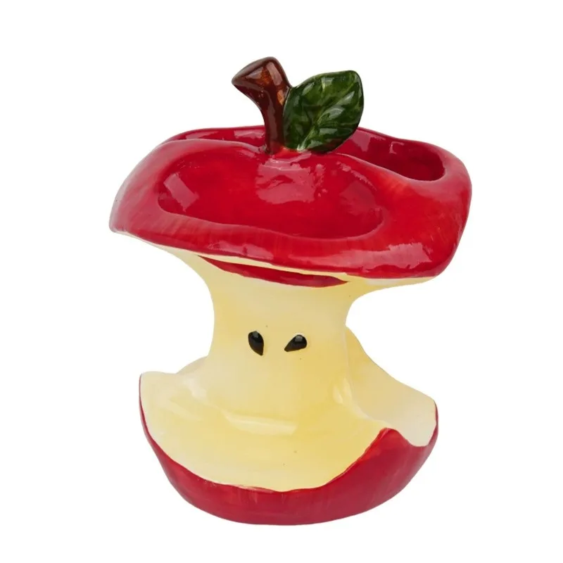 High-value apple core toothbrush holder, ceramic toothbrush base drain bathroom washstand creative goods
