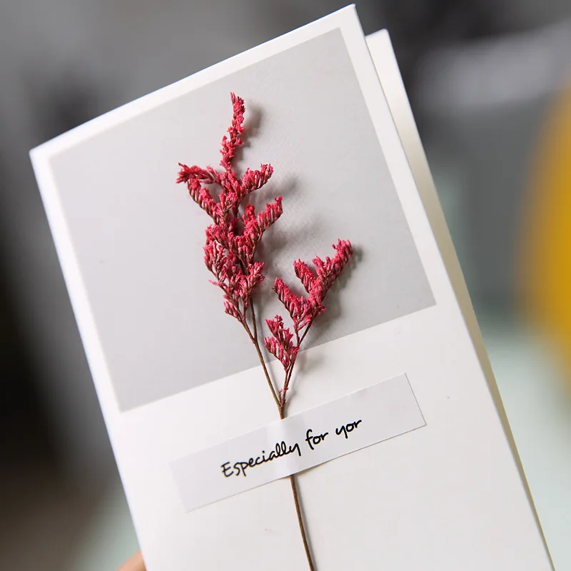 10pcs/Set Festive Greeting Card Birthday Invitations Wedding Holiday Party Cards Message Blessing Card Valentine's Day Envelope