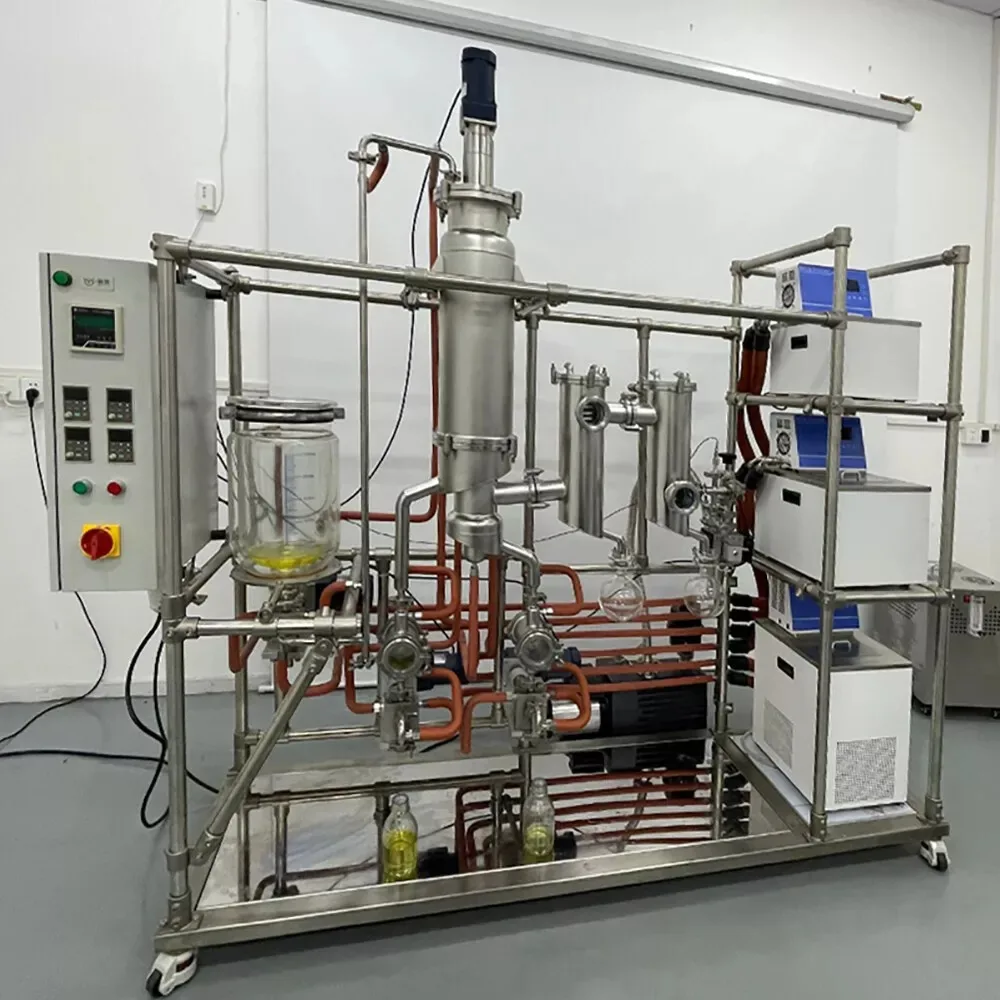 SS304 Short Path Molecular Distillation Essential Oil Distiller Turnkey Solution