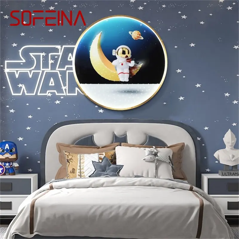 

SOFEINA Indoor Wall Lamps Fixtures LED Luxury Mural Modern Creative Light Sconces for Home Bedroom