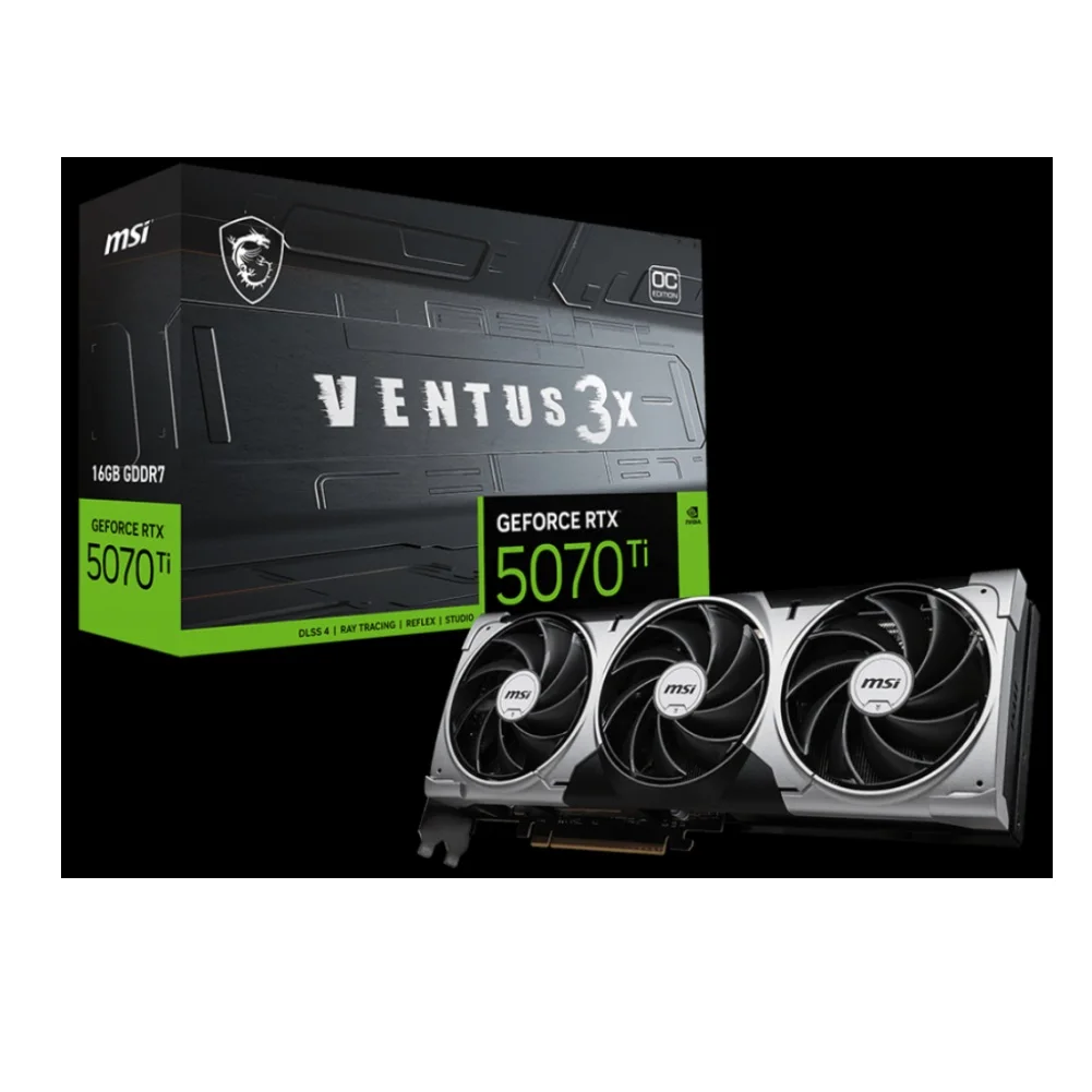 

Original New GeForce RTX 5070Ti 16G VENTUS 3X OC For MSI With Box