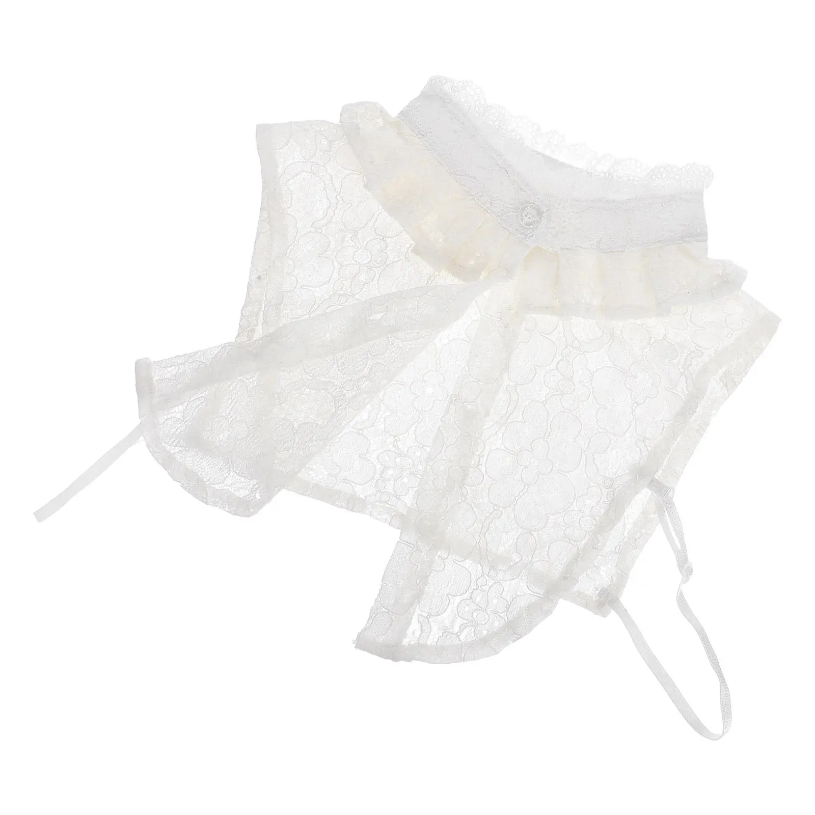 

Женский кружевной накладной воротник, легкий декоративный аксессуар для рубашек, свитеров, футболок, белый цвет