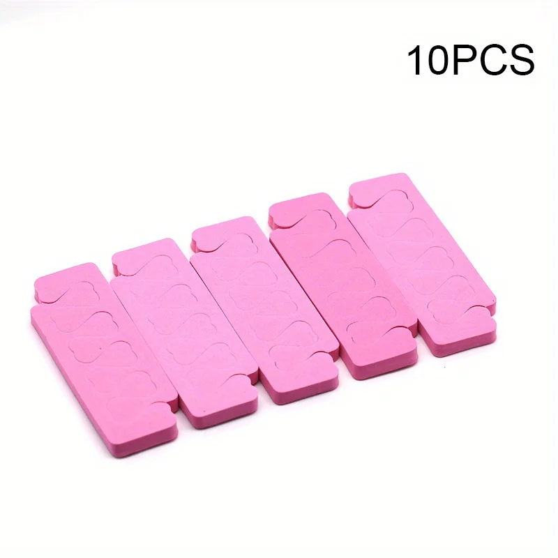 2/10/20/50/100PCS Rosa Nail art Zehen Separatoren Finger Füße Schwamm Weiche Gel UV Werkzeuge polnischen Maniküre Pediküre