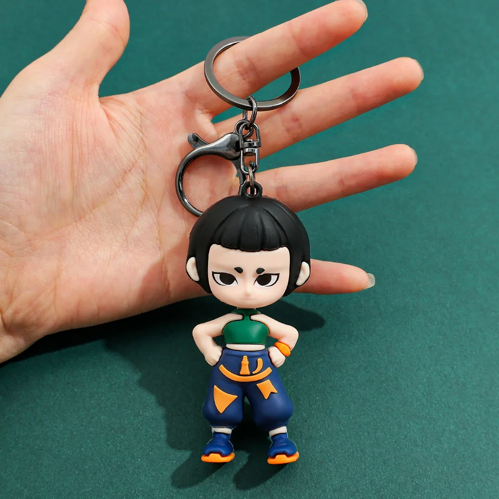 6 أنماط أنيمي KPop شيطان الصيادين وضعية واقفة سيارة المفاتيح قلادة ظهره الديكور ألعاب شخصيات الحركة البلاستيكية نموذج الهدايا