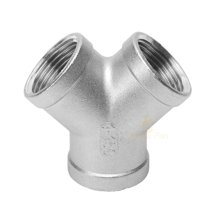 BSP Male Female Threaded 3 Way Tee Y Pipe Fitting 1/4