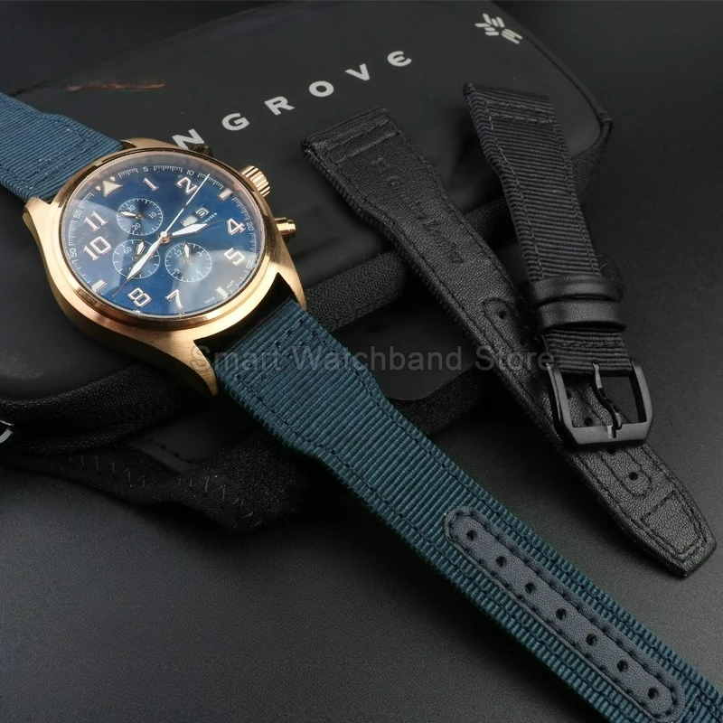 Nylon Watch Accessories Wrist Fitting Tear Resistant Good Air Permeability for IWC Ace of Spades Mark 18 Little Prince Spitfire