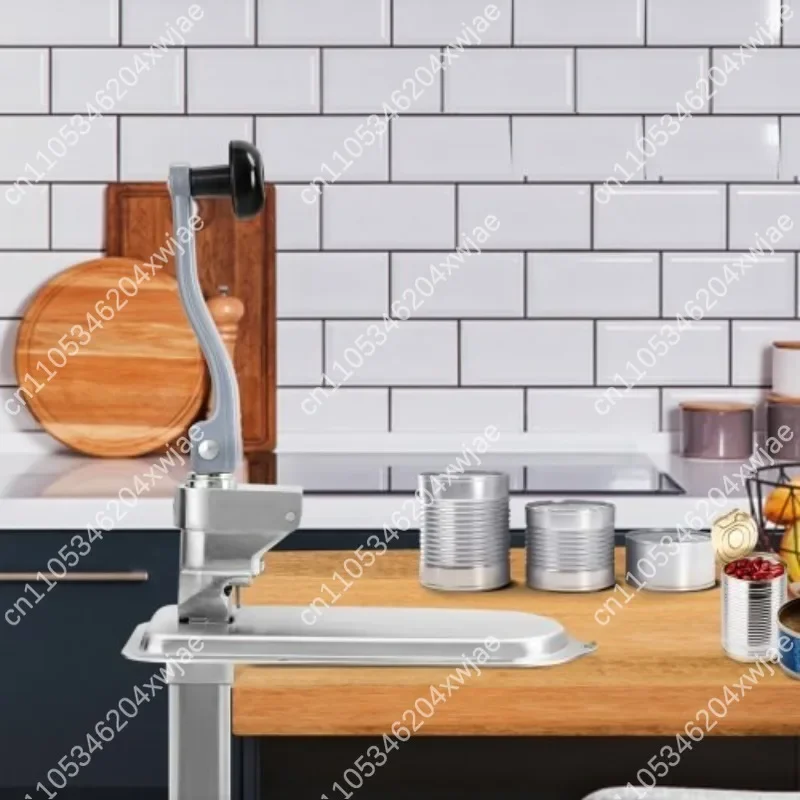 

Профессиональная настольная поворотная открывалка для консервных банок, ручная коммерческая, простая в использовании для кухни ресторана, отеля с открывалкой для бутылок