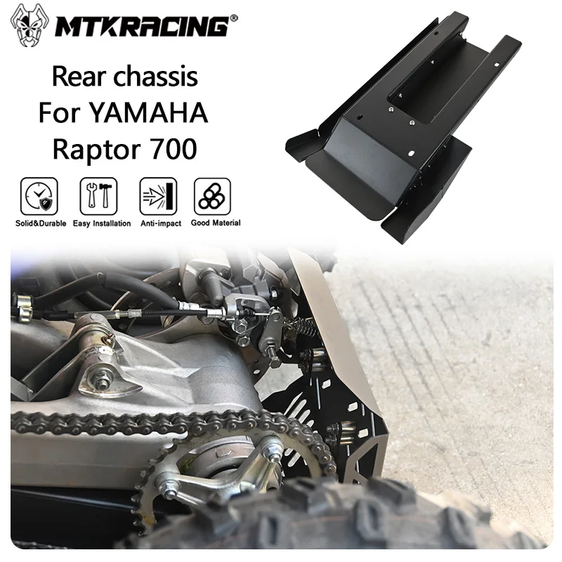 

MTKRACING Rear chassis For YAMAHA Raptor 700 2022-2024 Full Chassis Skid Plate Frame Guard Cover Protector