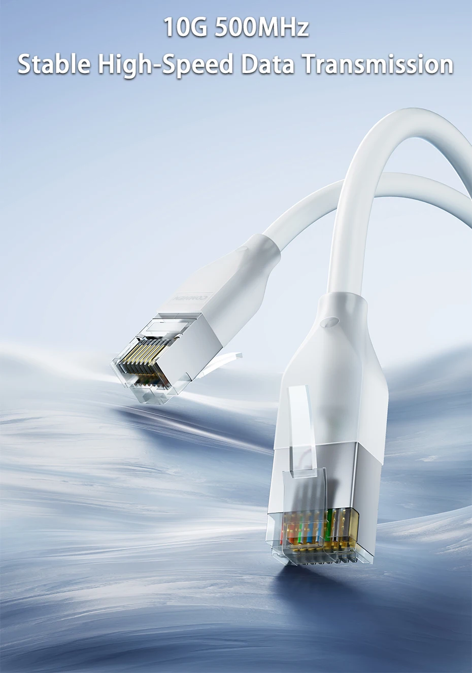 Shielded F/UTP Cat6a 10G Lighting Patch Cords 0.1m 0.2m 0.3m Network Patch Cables for Server Switches And Networking Equipment