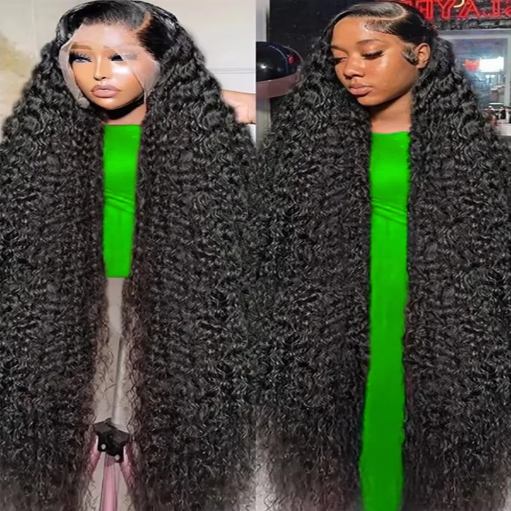 Fuduete 13X6 HD Curly 30 40 Inch Loose Deep Wave 13X4 Lace Frontal Human Hair Wigs 200 Transparent Lace Front Brazilian Remy Wig