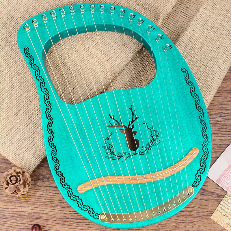 16-tone small harp 19-tone lyre niche musical instrument portable and easy to learn.