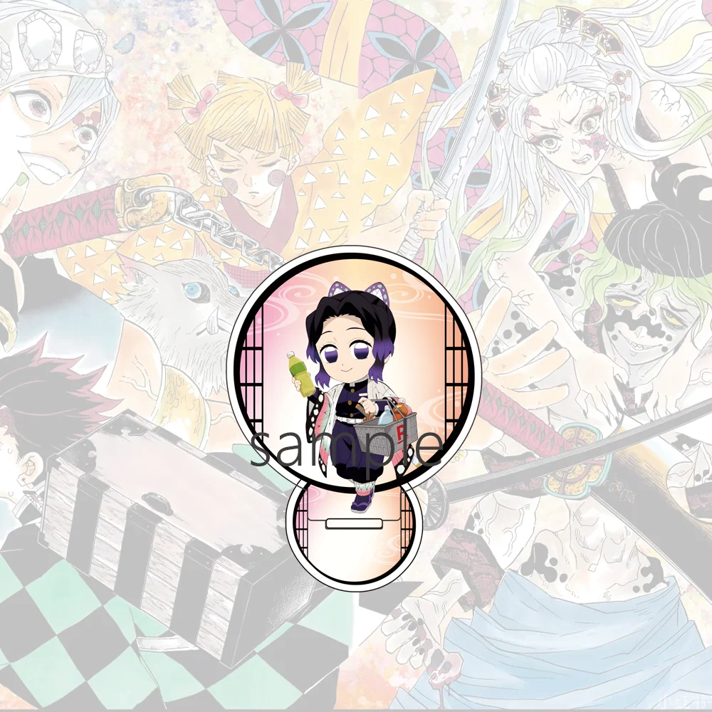 جديد أنيمي شيطان القاتل Q نسخة 10 سنتيمتر الاكريليك الشكل حامل نموذج Nezuko Tanjirou Shinobu Giyuu Muichirou سطح المكتب الديكور هدية