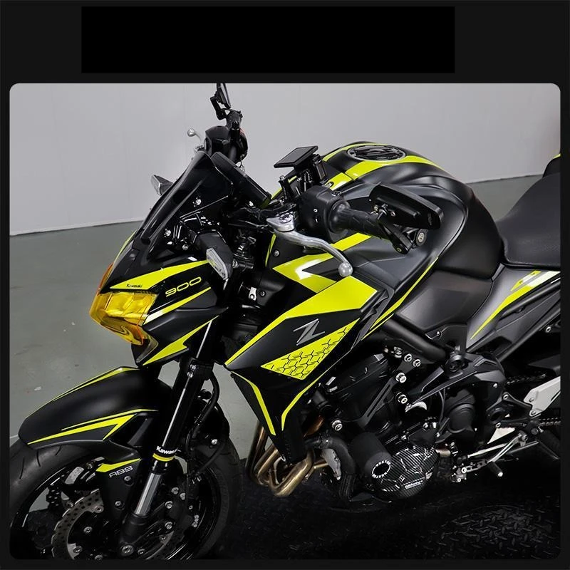 For Kawasaki Z900Customized flower pattern decals for the entire vehicle - 2021 new model waterproof decals Motorcycle Stickers 2