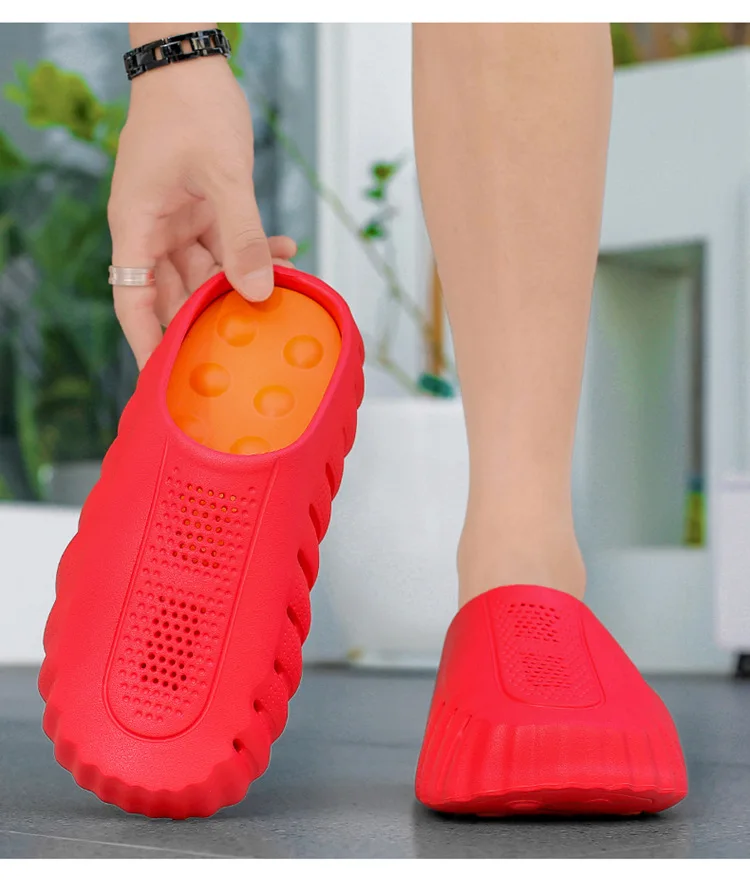 Herren-Massage-Hausschuhe, Indoor- und Outdoor-Sandalen, Strand-Sandalen, bequeme, weiche Pantoletten, Clogs, Freizeitschuhe, Herren- und Damenschuhe, Hausschuhe für den Sommer. – Detail 9