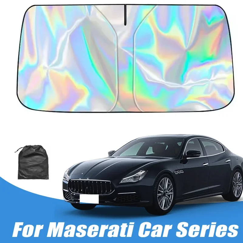 

Car Windshield Sunshades Cover for Maserati Ghibli Levante Quattroporte MC20 GranTurismo GranCabrio Sun Protection Accessories