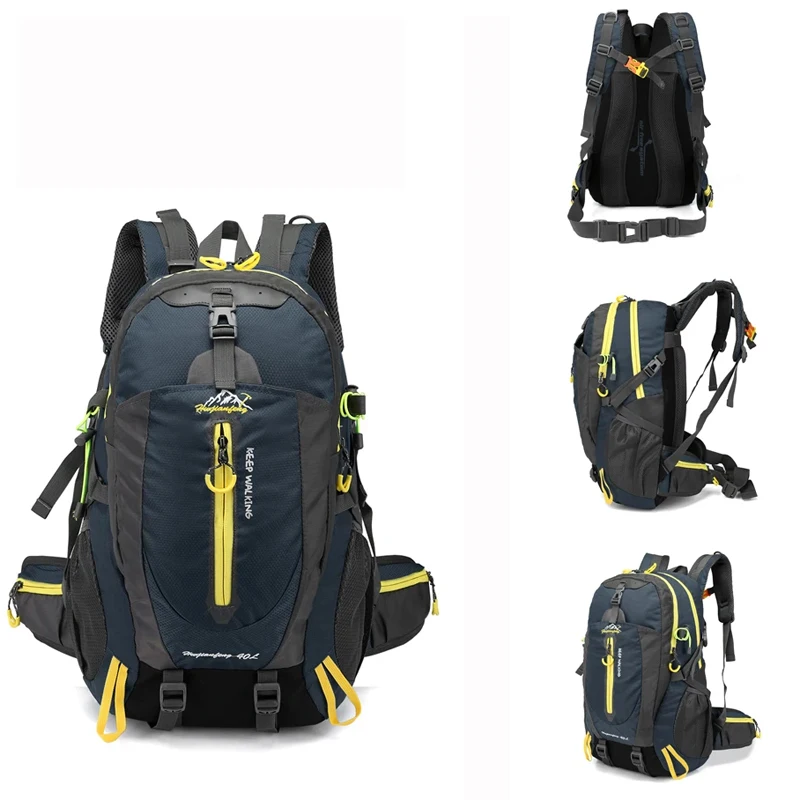 

Спортивный походный рюкзак на открытом воздухе, 40 л, водонепроницаемый дорожный рюкзак, рюкзак для кемпинга, ноутбука, рюкзак для треккинга, альпинизма